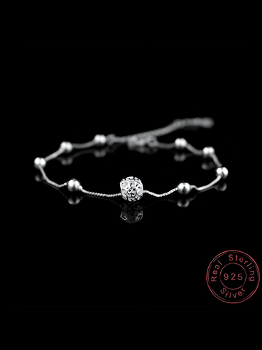 Women's Sterling Silver Anklet Chain -, Anklet , Drestiny , Anklets, Australia, Bracelets, Canada, FR, Gender_Women, New Zealand, Silver, United Kingdom, United States , Drestiny , www.shopdrestiny.com